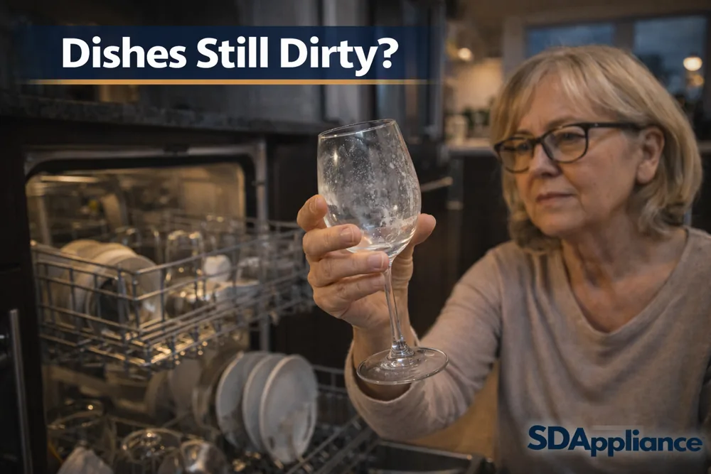 Dishwasher Leaving Dishes Dirty in Poway?