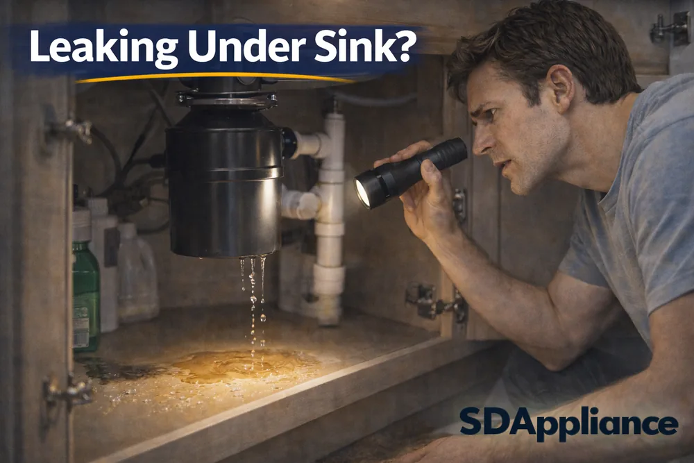 Why Your Garbage Disposal Is Leaking Under the Sink in El Cajon