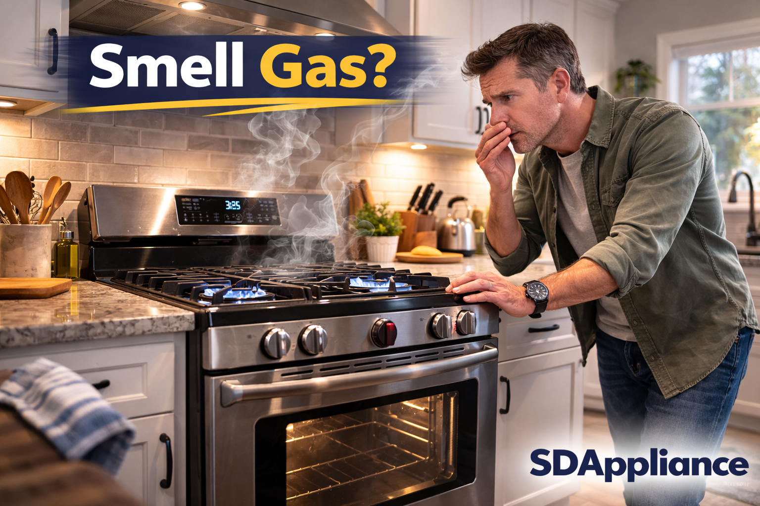 Oven Smelling Like Gas in La Mesa?