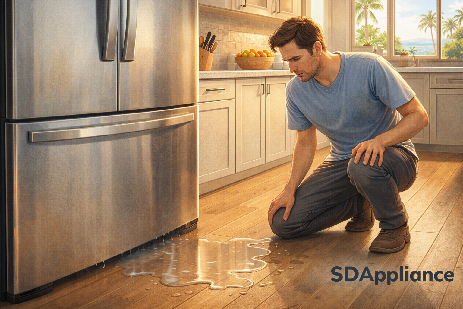 When Your Refrigerator Is Leaking Water in Carlsbad