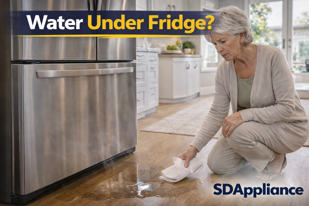 Refrigerator Leaking Water in Del Mar?