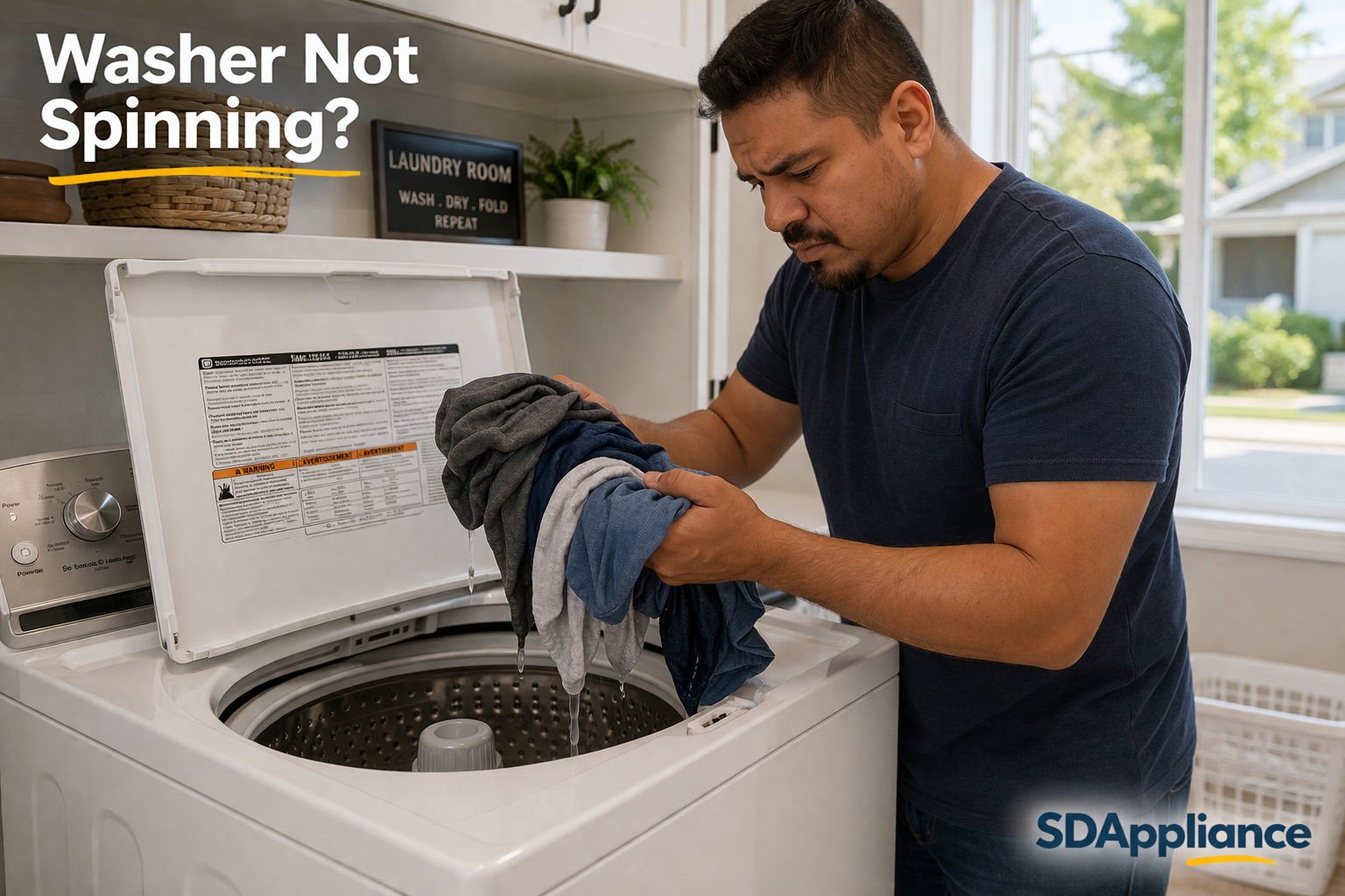 Washing Machine Not Spinning in El Cajon?